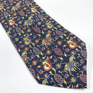 Il David by Florence Men's Silk Tie Equestrian